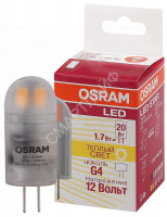 Лампа светодиодная LED Star PIN20 1.7W/827 1.7Вт матовая 2700К тепл. бел. G4 200лм 12В пластик. (замена 20Вт) OSRAM 4058075057142 - smartlife-ural.ru – Екатеринбург