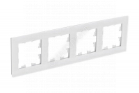 Рамка 4-пост. AtlasDesign Nature натур. стекло бел. SE ATN360104 - smartlife-ural.ru – Екатеринбург