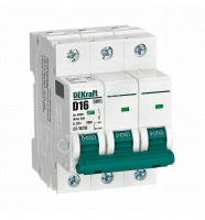 Выключатель автоматический модульный 3п D 16А 6кА ВА-103M без теплозащиты DEKraft 12556DEK - smartlife-ural.ru – Екатеринбург