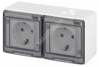 Розетка Эксперт 11-2503-01 2х2P+E гориз. IP55 16А-250В ОУ бел. Эра Б0063264 - smartlife-ural.ru – Екатеринбург