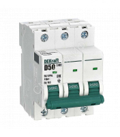 Выключатель автоматический модульный 3п D 50А 6кА ВА-103 DEKraft 12374DEK - smartlife-ural.ru – Екатеринбург