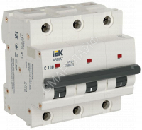 Выключатель автоматический модульный 3п C 100А M10H ARMAT IEK AR-M10H-3-C100 - smartlife-ural.ru – Екатеринбург