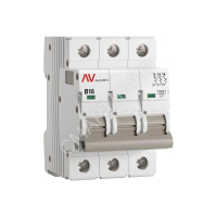 Выключатель автоматический модульный 3п B 16А 6кА AV-6 AVERES EKF mcb6-3-16B-av - smartlife-ural.ru – Екатеринбург