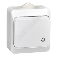 Выключатель кнопочный 1-кл. ОП Этюд 10А IP44 10AX с самовозвратом бел. SE KA10-041B - smartlife-ural.ru – Екатеринбург