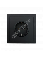 Розетка 1-мест. с/з ПБТ СП ZIMA IP20 16А безвинт. зажим черн. бархат LEZARD 704-4288-122BQC - smartlife-ural.ru – Екатеринбург