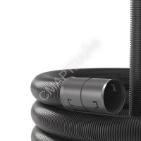 Труба усиленная двустенная гибкая ПНД для кабельной канализации d50мм с протяжкой SN22 640Н (уп.100м) черн. DKC 121550A - smartlife-ural.ru – Екатеринбург