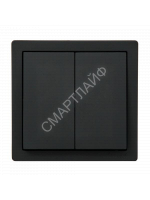 Выключатель 2-кл. ОП LETO черн. бархат LEZARD 752-4200-101 - smartlife-ural.ru – Екатеринбург