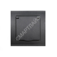 Розетка 1-м СП Бриллиант 16А IP20 с заземл. с крышкой в сборе графит Universal 7947649-Gr - smartlife-ural.ru – Екатеринбург