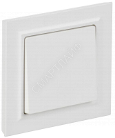 Выключатель 1-кл. СП BRITE ВСР10-1-0-БрАБ 10А в сборе арктич. бел. IEK BR-V10-0-10-K91-F - smartlife-ural.ru – Екатеринбург