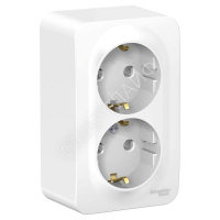 Розетка 2-м ОП Blanca 16А IP20 250В с заземл. защ. шторки бел. SE BLNRA011201 - smartlife-ural.ru – Екатеринбург