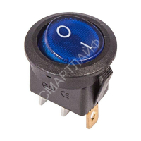 Выключатель клавишный круглый 250В 6А (3с) ON-OFF син. с подсветкой (RWB-214 SC-214 MIRS-101-8) Rexant 36-2571 - smartlife-ural.ru – Екатеринбург