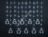 Гирлянда светодиодная "Бахрома" "Елки и фигурки" 95 008 NGF-D034-02 3х0.6м CW IP20 Navigator 95008 - smartlife-ural.ru – Екатеринбург