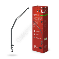 Светильник светодиодный настольный PLUS ССC-02Ч 15Вт 3000-6500К 600лм USB с адаптером на струбцине черн. IN HOME 4690612045269 - smartlife-ural.ru – Екатеринбург