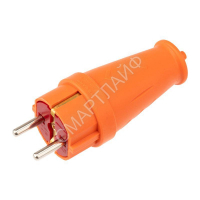 Вилка прямая влагозащ. 16А IP44 с заземл. COMPACT каучук оранж. Rexant 111-202 - smartlife-ural.ru – Екатеринбург