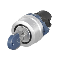 Головка переключателя с ключом на 3 положения с возвратом стандартная ручка алюм. черн. DKC M22S-KM3A - smartlife-ural.ru – Екатеринбург