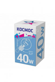 Лампа накаливания Шар 40Вт E27 прозр. Космос LKsmSSpCL40E27v2 - smartlife-ural.ru – Екатеринбург