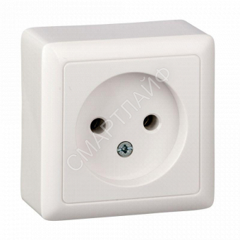 Розетка 1-м ОП Хит 10А IP20 250В без заземл. без защ. шторок бел. SE RA10-131-B - smartlife-ural.ru – Екатеринбург