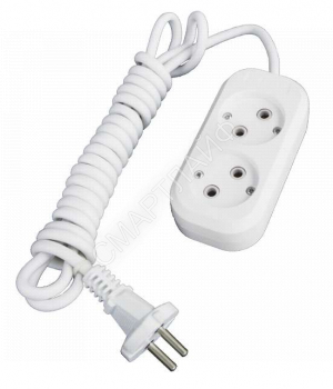 Удлинитель 2х2м без заземл. 10А IP20 Е-202 ПВС 2х0.75 АБС-пластик UNIVersal 9631959 - smartlife-ural.ru – Екатеринбург