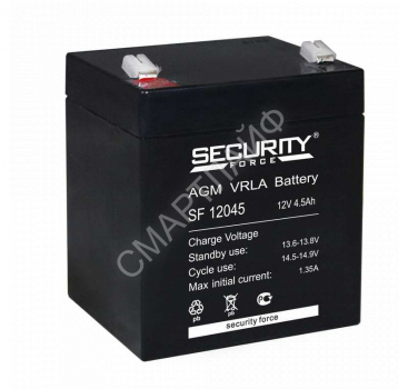 Аккумулятор ОПС 12В 4.5А.ч SF 12045 Security Force 4614030010004 - smartlife-ural.ru – Екатеринбург