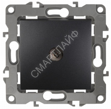 Розетка телевизионная одиночная TV 1мод. Эра12 12-3101-05 IP20 антрацит Эра Б0014709 - smartlife-ural.ru – Екатеринбург