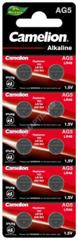 Элемент питания алкалиновый "таблетка" LR754/393A/193/G 5 Mercury Free AG5-BP0%Hg для часов BL-10 (блист.10шт) Camelion 12813 - smartlife-ural.ru – Екатеринбург
