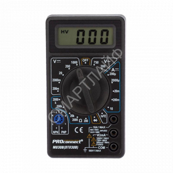 Мультиметр портативный M830B (DT830B) PROCONNECT 13-3011 - smartlife-ural.ru – Екатеринбург
