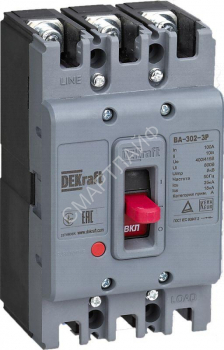 Выключатель автоматический 3п 100А 25кА ВА-302 DEKraft 22749DEK - smartlife-ural.ru – Екатеринбург