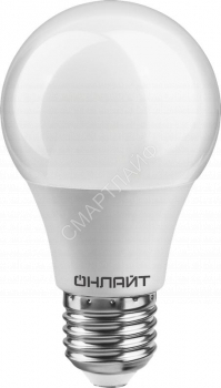 Лампа светодиодная 82 920 OLL-A60-15-230-2.7K-E27-PROMO 15Вт грушевидная 2700К E27 220-240В ОНЛАЙТ 82920 - smartlife-ural.ru – Екатеринбург