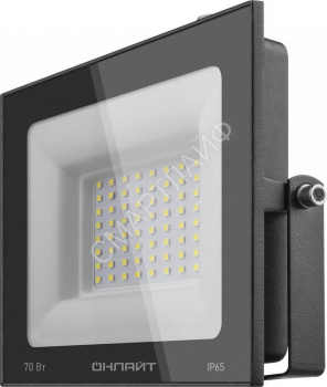 Прожектор светодиодный 61 950 OFL-70-6K-BL-IP65-LED 70Вт 6000К IP65 5600лм черн. ОНЛАЙТ 61950 - smartlife-ural.ru – Екатеринбург