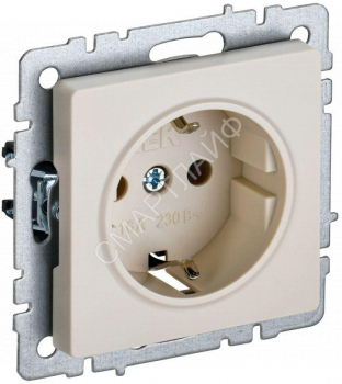 Розетка BRITE РС14-1-0-БрКр 16А с заземл. защ. шторки механизм беж. IEK BR-R14-16-K10 - smartlife-ural.ru – Екатеринбург