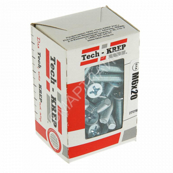 Винт DIN965 с потайной головкой оцинк. М6х20 (уп.100шт) Tech-KREP 105241 - smartlife-ural.ru – Екатеринбург