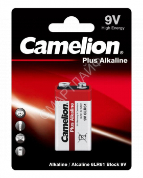 Элемент питания алкалиновый "крона" 6LR61 6LR61-BP1 (блист.1шт) Camelion 1655 - smartlife-ural.ru – Екатеринбург