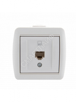 Розетка компьютерная 1-м ОП Nata RJ45 бел. LEZARD 710-0200-139 - smartlife-ural.ru – Екатеринбург