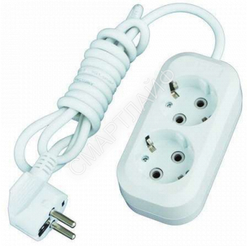 Удлинитель 2х3м с заземл. 13А IP20 Е-302 ПВС 3х1 АБС-пластик UNIVersal 9631973 - smartlife-ural.ru – Екатеринбург