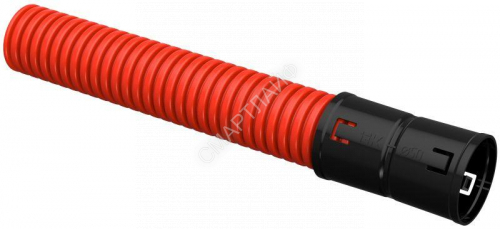 Труба гофрированная двустенная ПНД гибкая d50мм с муфтой красн. (уп.50м) IEK CTG12-050-K04-050-R - smartlife-ural.ru – Екатеринбург