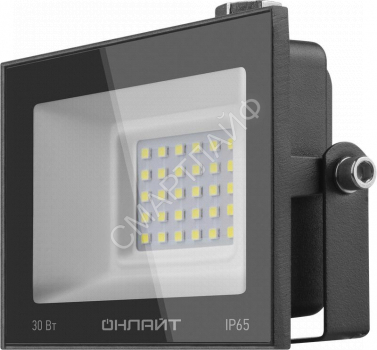 Прожектор светодиодный 71 657 OFL-30-4K-BL-IP65-LED 30Вт 4000К IP65 2400лм черн. ОНЛАЙТ 71657 - smartlife-ural.ru – Екатеринбург