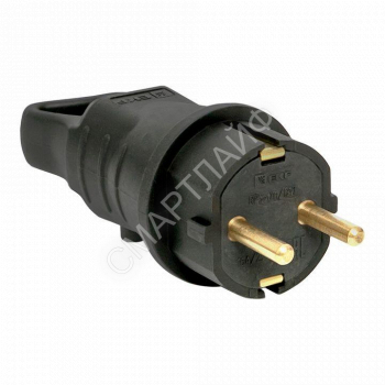 Вилка угловая 16А 2P+PE 230В IP44 с кольцом каучук Basic EKF RPS-017-16-230-44 - smartlife-ural.ru – Екатеринбург