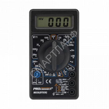 Мультиметр портативный M838 (DT838) PROCONNECT 13-3013 - smartlife-ural.ru – Екатеринбург