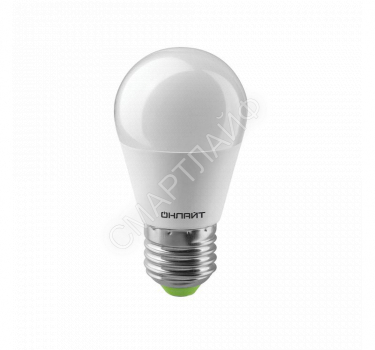 Лампа светодиодная 82 912 OLL-G45-10-230-2.7K-E27-PROMO 10Вт шар 2700К E27 220-240В ОНЛАЙТ 82912 - smartlife-ural.ru – Екатеринбург