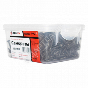 Саморез усиленный гипсокартон-металл 3.5х25 (TWN) (контейнер) (уп.900шт) Tech-Krep PRO/Zitar 146467 - smartlife-ural.ru – Екатеринбург