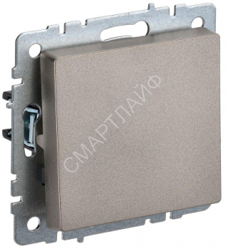 Выключатель 1-кл. СП BRITE ВС10-1-0-БрШ 10А механизм шампань IEK BR-V10-0-10-K37 - smartlife-ural.ru – Екатеринбург