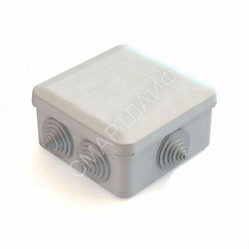 Коробка распаячная для наружного монтажа 100х100х50мм IP55 6 гермовводов с защелк. крышкой CHINT 8820014 - smartlife-ural.ru – Екатеринбург