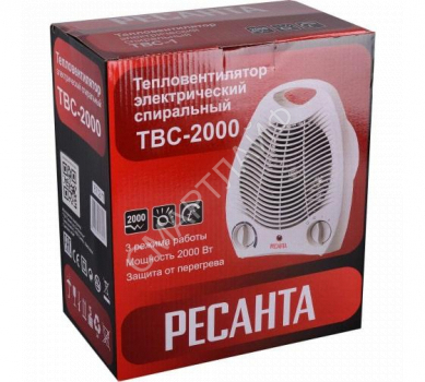 Тепловентилятор ТВС-2000 Ресанта 67/2/11 - smartlife-ural.ru – Екатеринбург