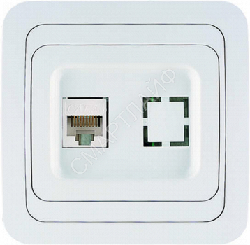 Розетка компьютерная 1-м СП Mimoza 16А IP20 бел./бел. Makel 12035 - smartlife-ural.ru – Екатеринбург