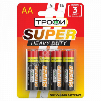 Элемент питания солевой AA/R6 R6-4BL (блист.4шт) Трофи C0033716 - smartlife-ural.ru – Екатеринбург