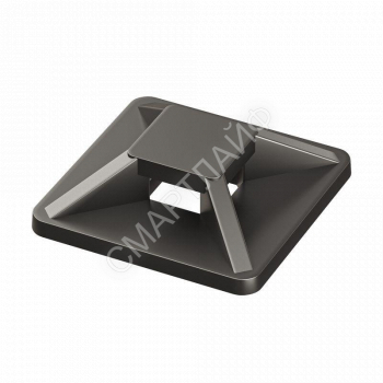 База монтажная самокл. 25х25 двойная (спец.состав) для хомутов шир. до 4.8мм черн. (уп.100шт) DKC 25475SR3MV - smartlife-ural.ru – Екатеринбург