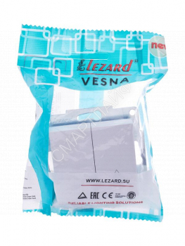 Переключатель проходной 2-кл. СП Vesna механизм бел. LEZARD 742-0288-106 - smartlife-ural.ru – Екатеринбург