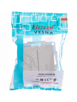 Переключатель проходной 2-кл. СП Vesna механизм крем. LEZARD 742-0388-106 - smartlife-ural.ru – Екатеринбург