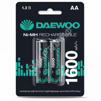 Аккумулятор AA/HR6 1.2В 1600мА.ч Ni-MH BL-2 (уп.2шт) DAEWOO 5043206 - smartlife-ural.ru – Екатеринбург