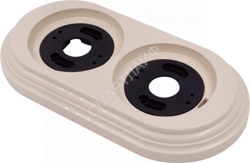 Рамка 2-м пластик песочн. зол. Bironi BF1-620-24 - smartlife-ural.ru – Екатеринбург